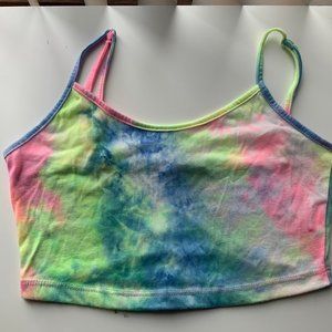 SHEIN Tie Dye Crop Cami Top